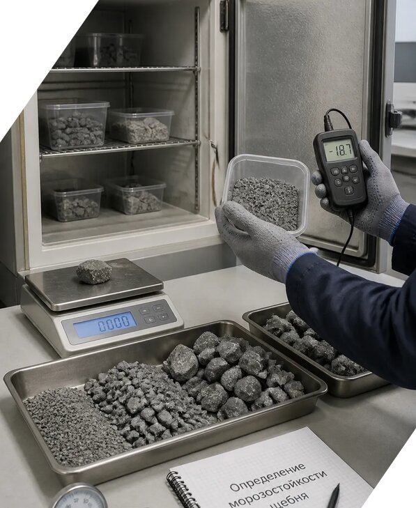 Определение морозостойкости щебня в Барнауле от 3541 р. | ЭкспертизаРоссия