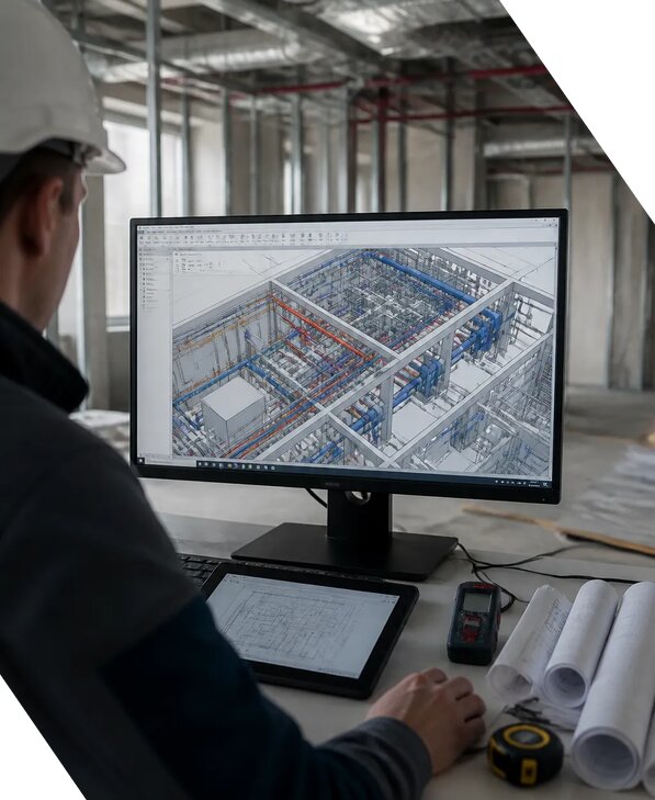 Создание BIM модели инженерных сетей для объектов в Барнауле